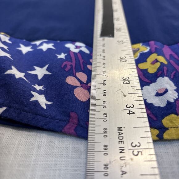 MODCLOTH Navy Stars Flowers Retro Shift Dress Small - Picture 10 of 12